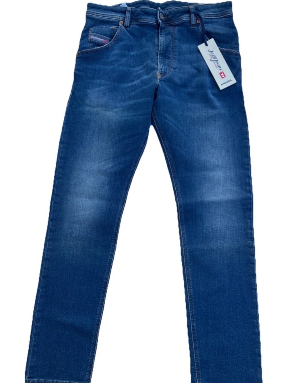 Diesel Krooley-T JoggJeans Blue Tapered Denim Sweat Pant Hybrid Mens Size 30